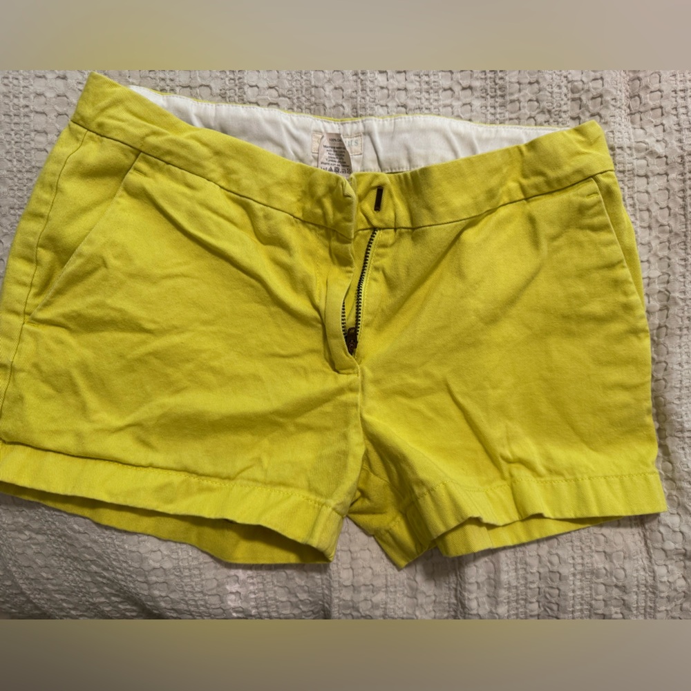 Crewcuts Yellow Flat Front Shorts
